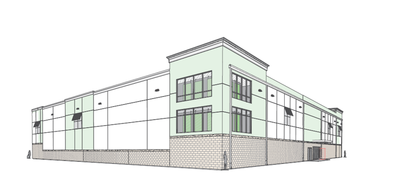 Architectural rendering of RBS Apollo Beach storage facility
